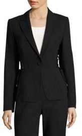 Escada - Bakara Lace-Up Detail Jacket black at Saks Fifth Avenue